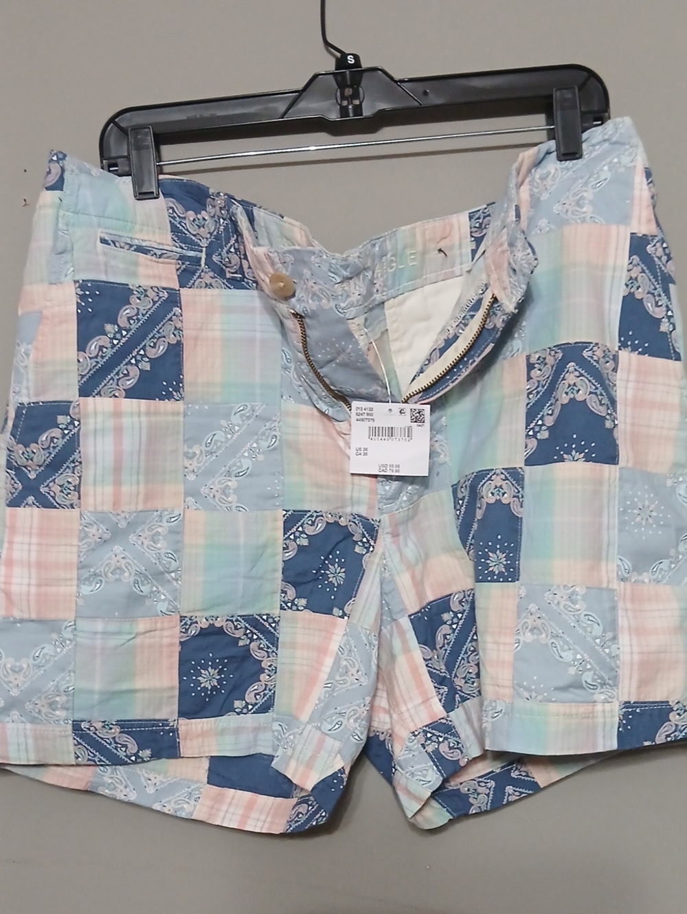 Mens American Eagle Outfitters 36 5" Flex Lived In Khaki Short